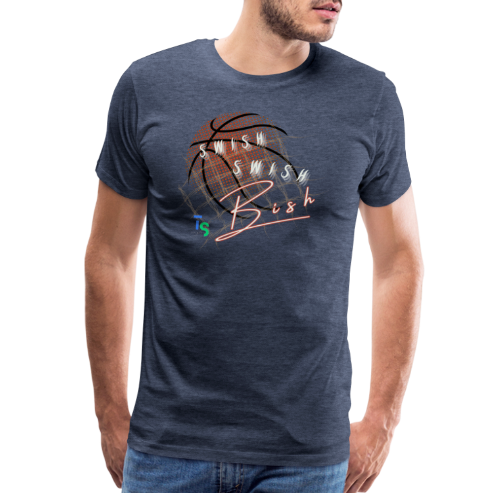 Men's Premium Swish Bush T-Shirt - heather blue