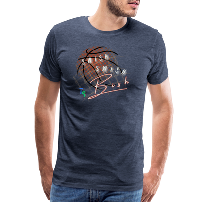 Men's Premium Swish Bush T-Shirt - heather blue