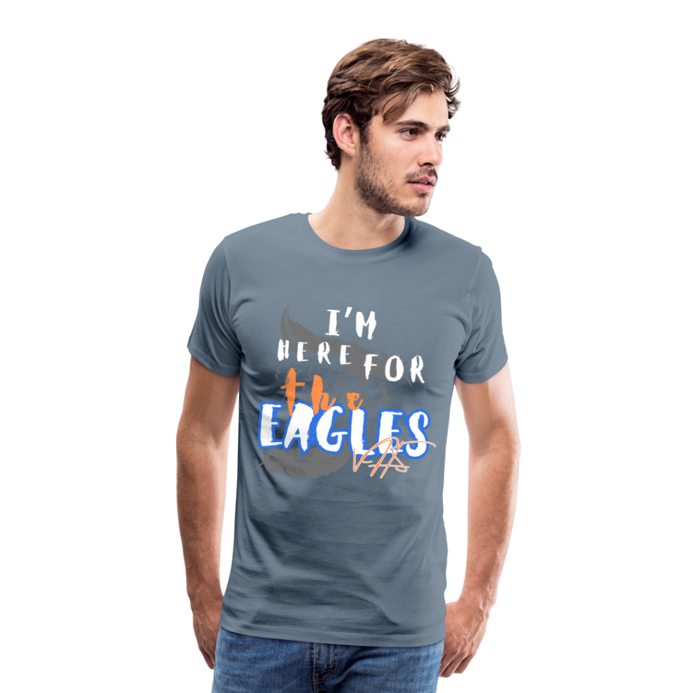 Men's Premium Vienna Eagles “ IM HERE”  T-Shirt - steel blue