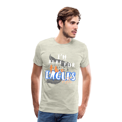 Men's Premium Vienna Eagles “ IM HERE”  T-Shirt - heather oatmeal