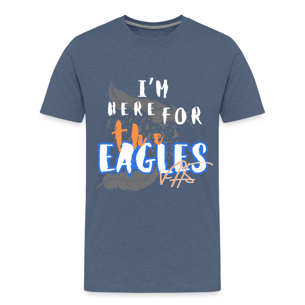 Men's Premium Vienna Eagles “ IM HERE”  T-Shirt - heather blue