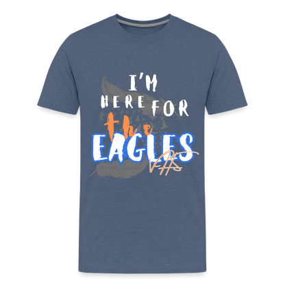 Men's Premium Vienna Eagles “ IM HERE”  T-Shirt - heather blue