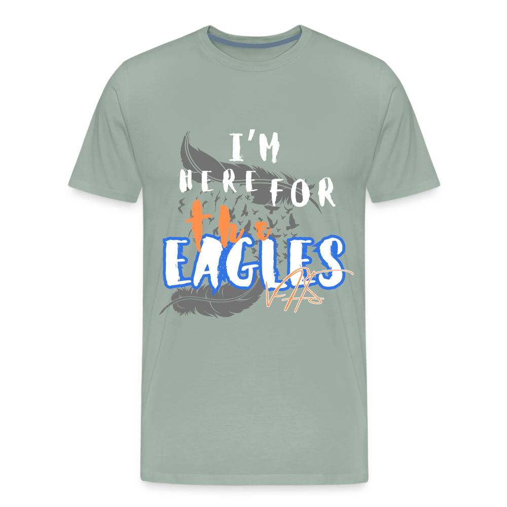 Men's Premium Vienna Eagles “ IM HERE”  T-Shirt - steel green