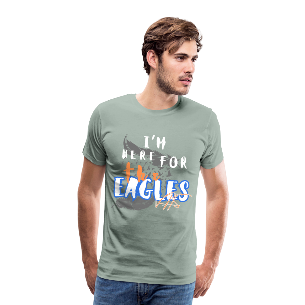 Men's Premium Vienna Eagles “ IM HERE”  T-Shirt - steel green