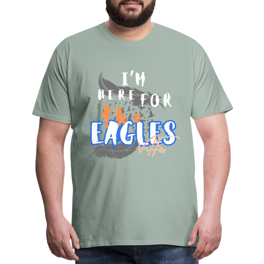 Men's Premium Vienna Eagles “ IM HERE”  T-Shirt - steel green