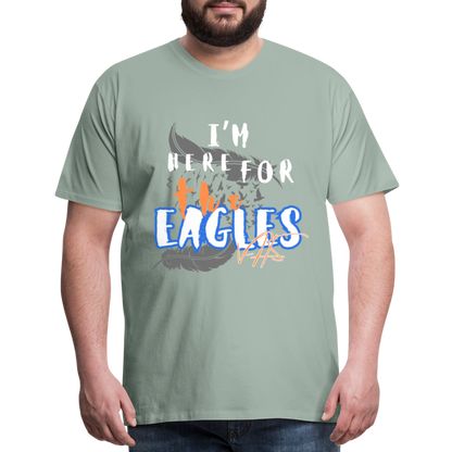 Men's Premium Vienna Eagles “ IM HERE”  T-Shirt - steel green