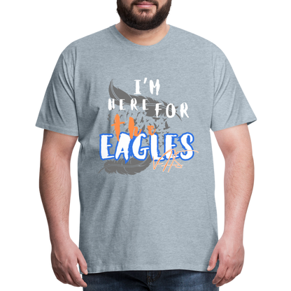 Men's Premium Vienna Eagles “ IM HERE”  T-Shirt - heather ice blue