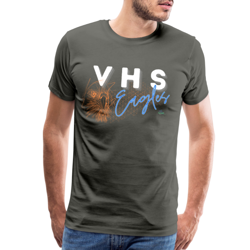 VHS Eagles Getting Grafted Premium T-Shirt - asphalt gray