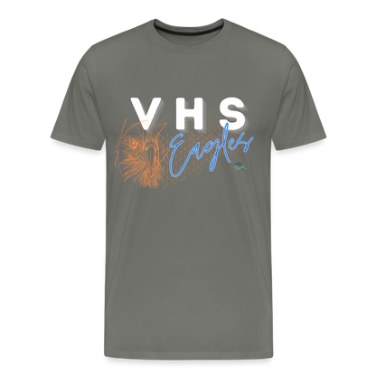 VHS Eagles Getting Grafted Premium T-Shirt - asphalt gray