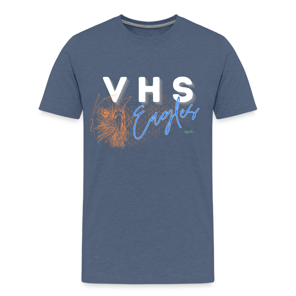 VHS Eagles Getting Grafted Premium T-Shirt - heather blue