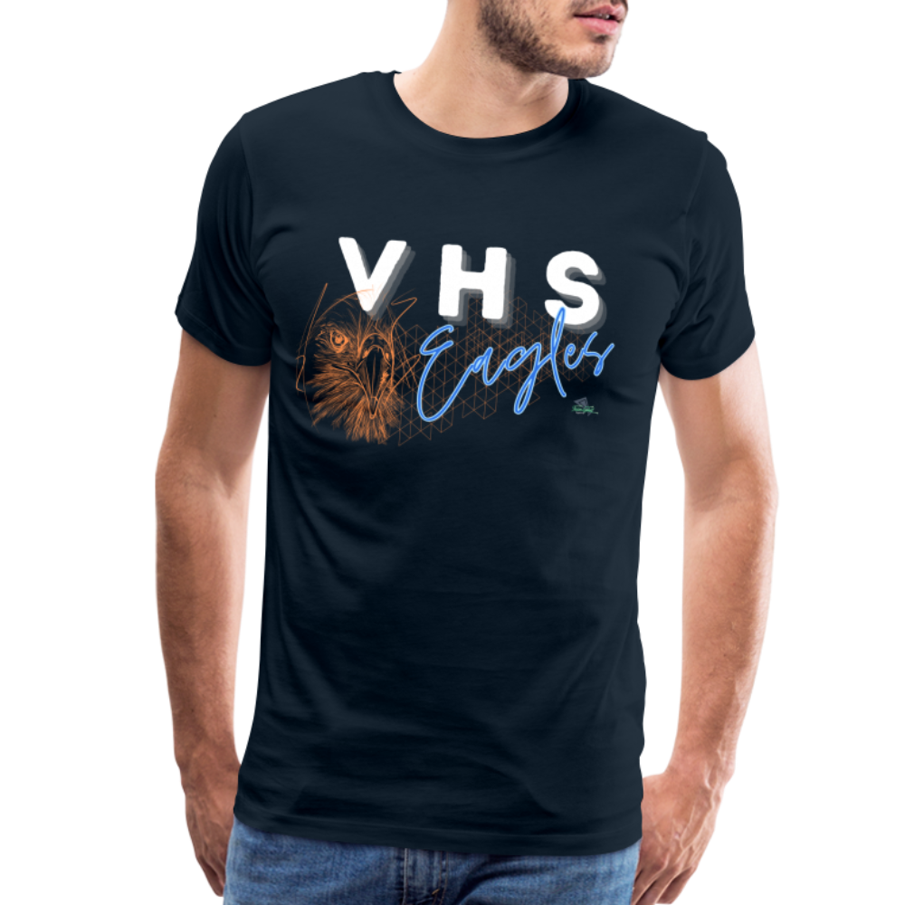 VHS Eagles Getting Grafted Premium T-Shirt - deep navy