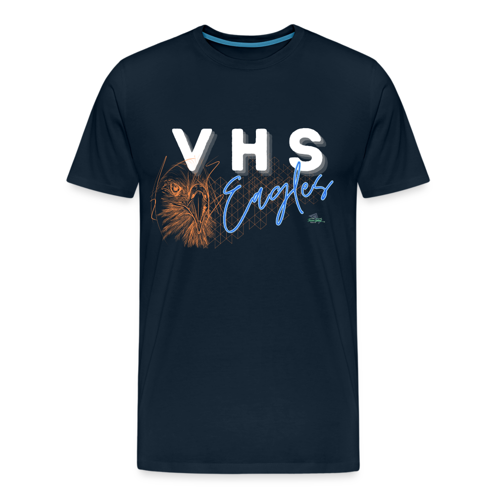 VHS Eagles Getting Grafted Premium T-Shirt - deep navy