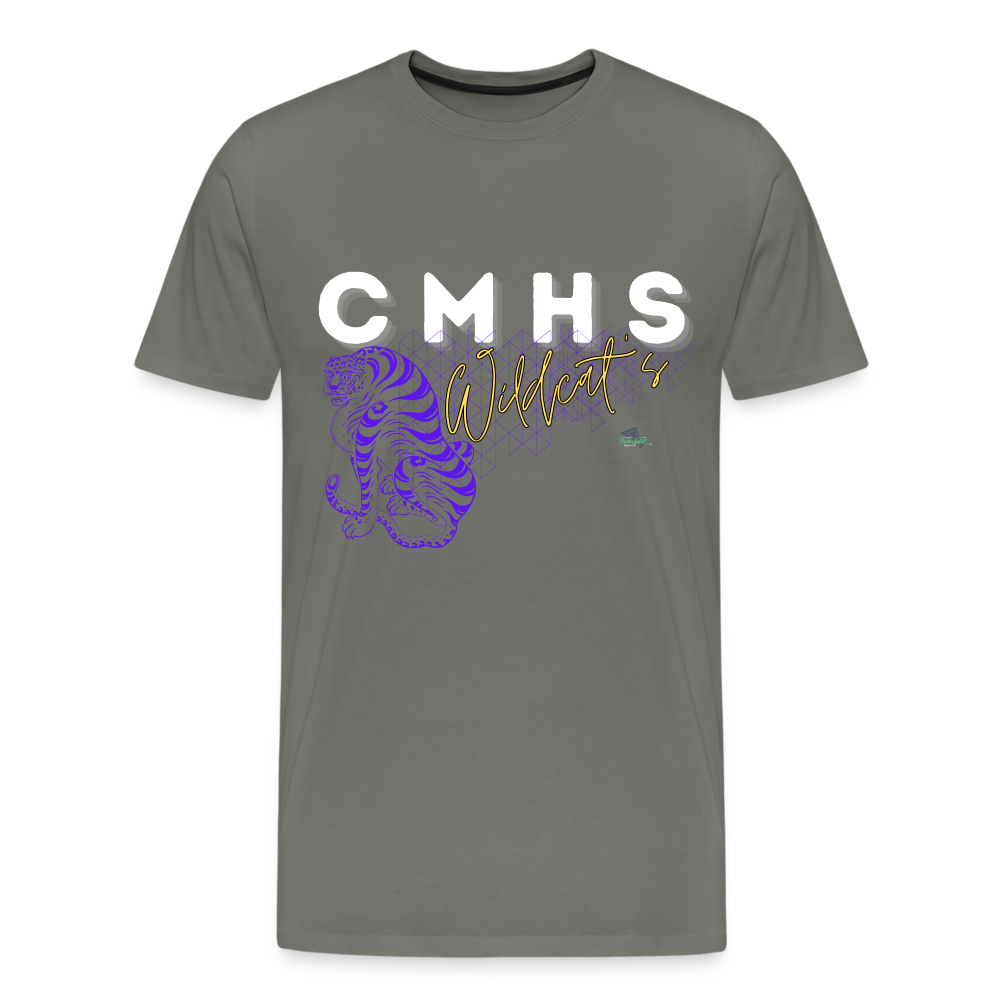 CMHS Wildcats “Getting Grafted” Premium T-Shirt - asphalt gray