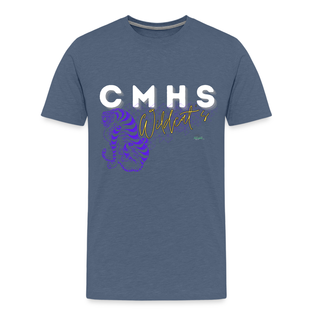 CMHS Wildcats “Getting Grafted” Premium T-Shirt - heather blue