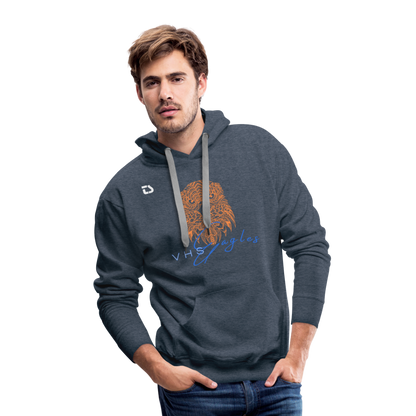 VHS Eagles "Head On" Men’s Premium Hoodie - heather denim