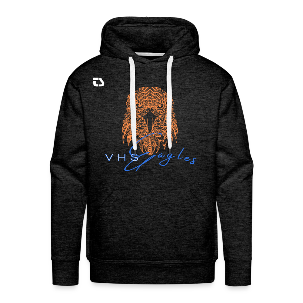 VHS Eagles "Head On" Men’s Premium Hoodie - charcoal grey