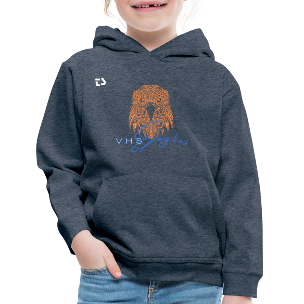 Kids‘ VHS Eagles "Head On" Premium Hoodie - heather denim