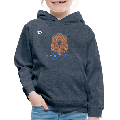 Kids‘ VHS Eagles "Head On" Premium Hoodie - heather denim