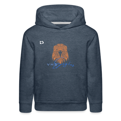 Kids‘ VHS Eagles "Head On" Premium Hoodie - heather denim