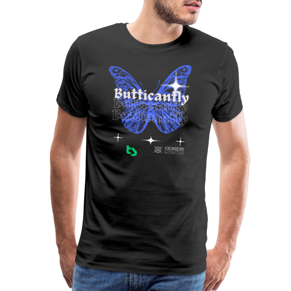 Men’s Premium Butticanfly TShirt - black