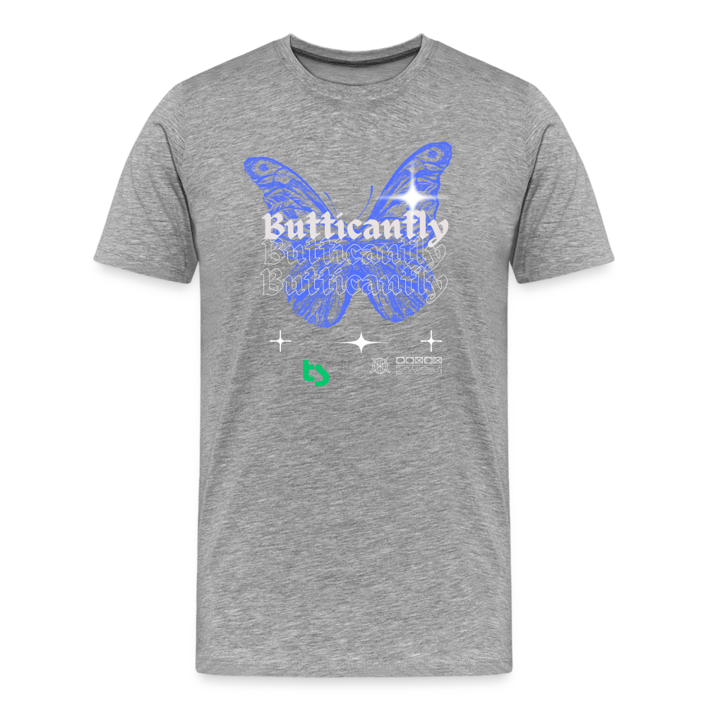 Men’s Premium Butticanfly TShirt - heather gray