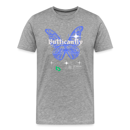 Men’s Premium Butticanfly TShirt - heather gray