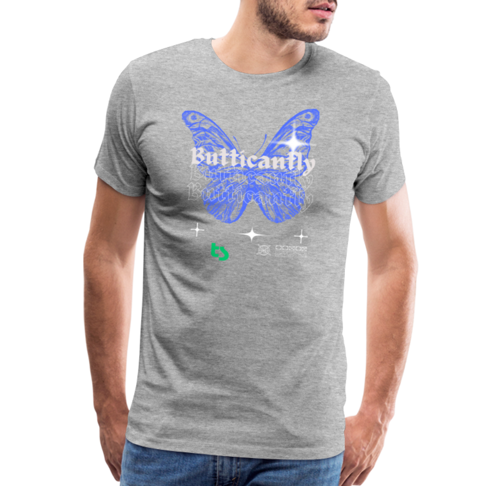 Men’s Premium Butticanfly TShirt - heather gray