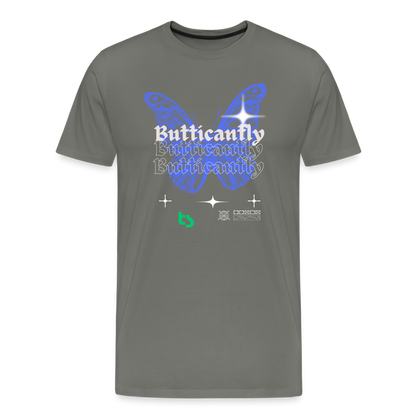 Men’s Premium Butticanfly TShirt - asphalt gray