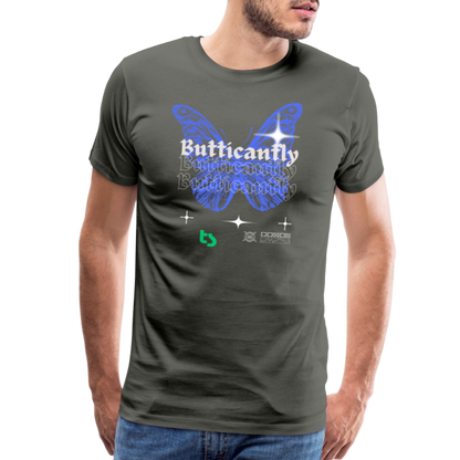 Men’s Premium Butticanfly TShirt - asphalt gray