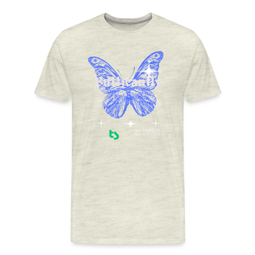 Men’s Premium Butticanfly TShirt - heather oatmeal