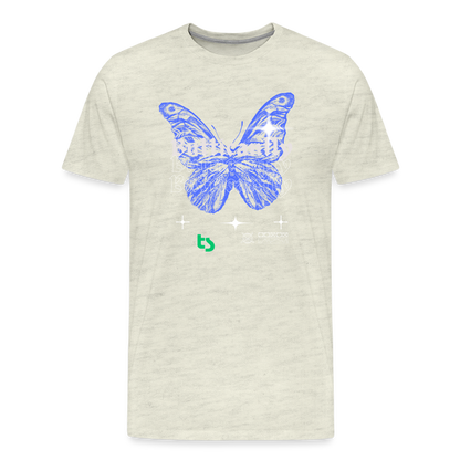 Men’s Premium Butticanfly TShirt - heather oatmeal