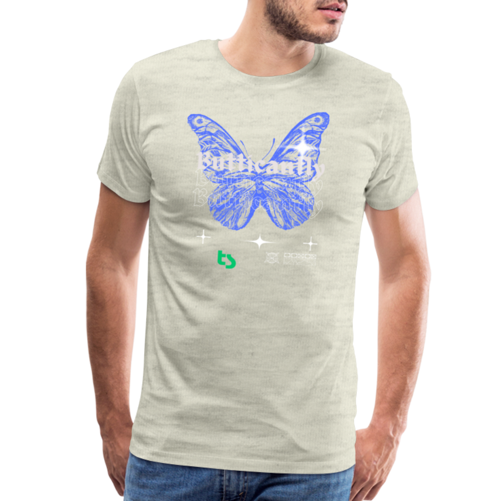 Men’s Premium Butticanfly TShirt - heather oatmeal