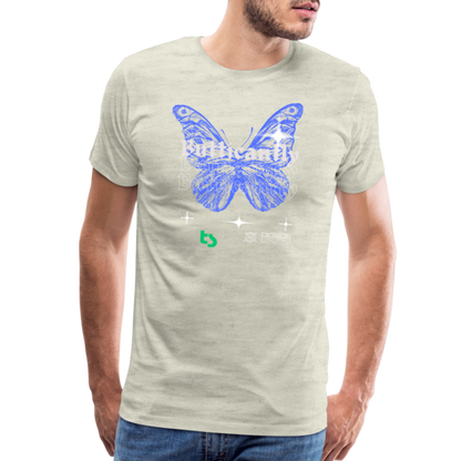 Men’s Premium Butticanfly TShirt - heather oatmeal