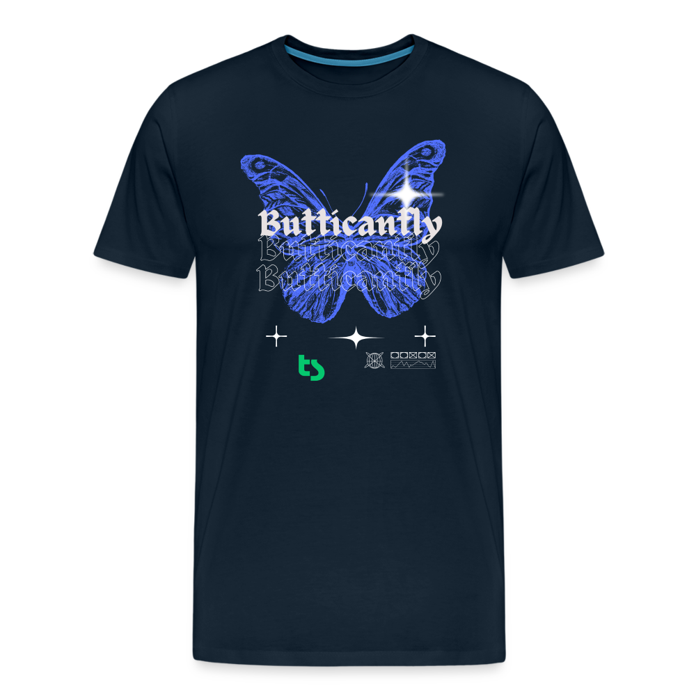 Men’s Premium Butticanfly TShirt - deep navy