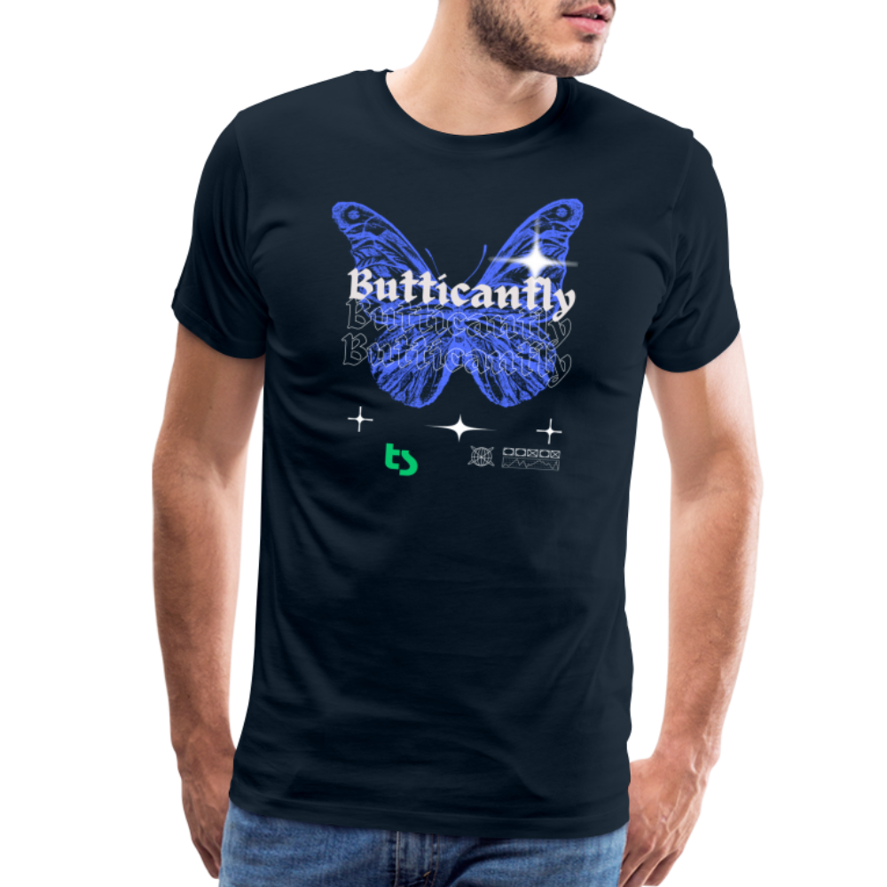 Men’s Premium Butticanfly TShirt - deep navy