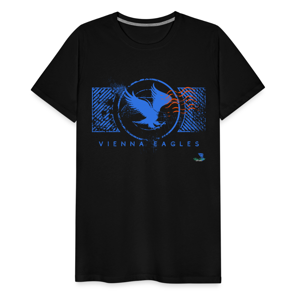 Vienna High School Eagles Royal Stamped Premium T-Shirt - black