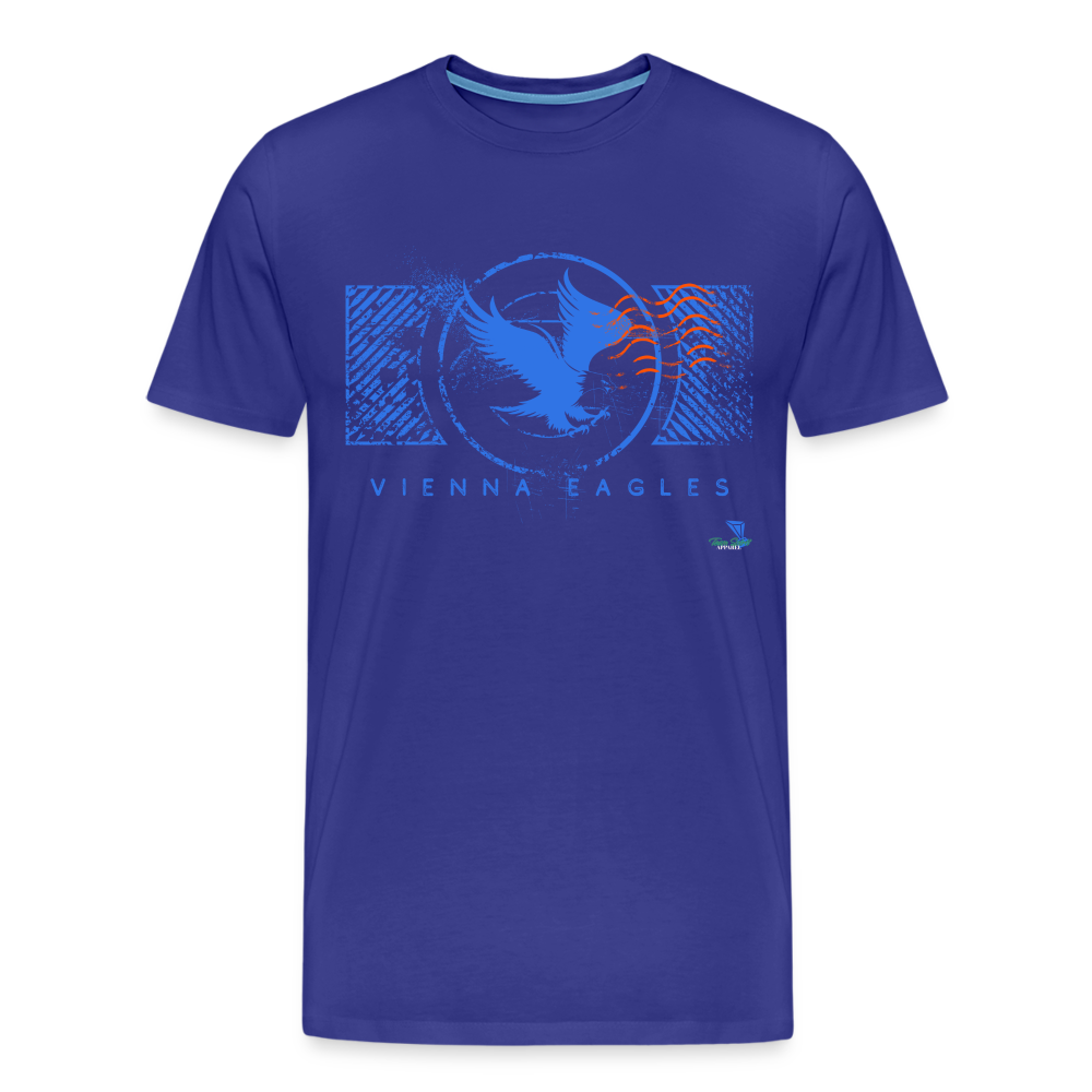 Vienna High School Eagles Royal Stamped Premium T-Shirt - royal blue