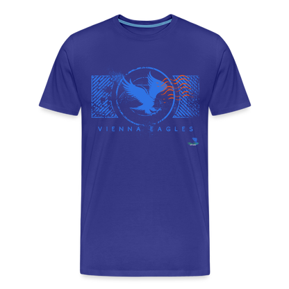 Vienna High School Eagles Royal Stamped Premium T-Shirt - royal blue