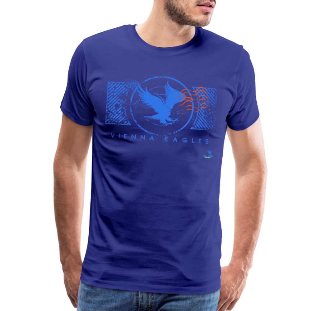 Vienna High School Eagles Royal Stamped Premium T-Shirt - royal blue