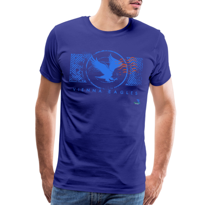 Vienna High School Eagles Royal Stamped Premium T-Shirt - royal blue