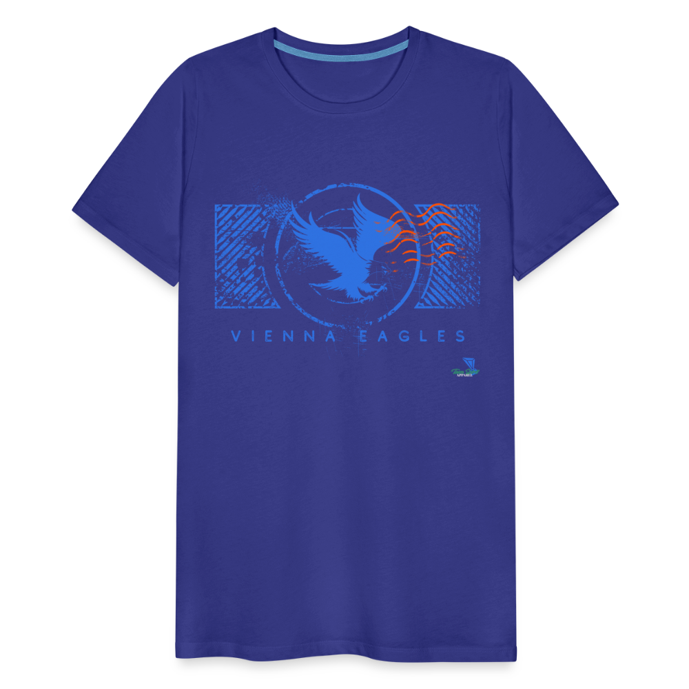 Vienna High School Eagles Royal Stamped Premium T-Shirt - royal blue