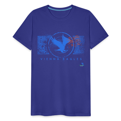 Vienna High School Eagles Royal Stamped Premium T-Shirt - royal blue