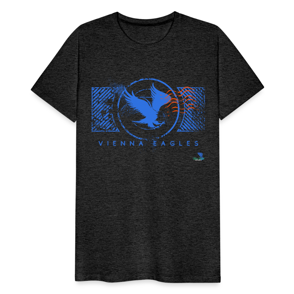 Vienna High School Eagles Royal Stamped Premium T-Shirt - charcoal grey