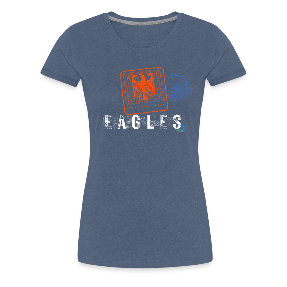 Vienna Eagles Vintage Stamped Women’s Premium T-Shirt - heather blue