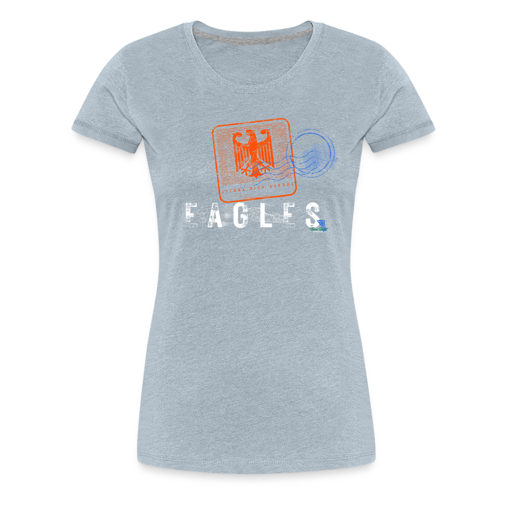 Vienna Eagles Vintage Stamped Women’s Premium T-Shirt - heather ice blue