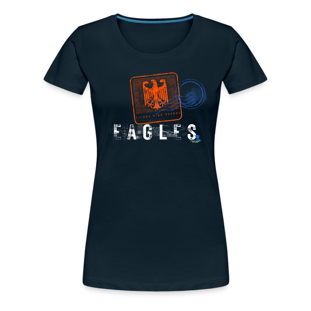 Vienna Eagles Vintage Stamped Women’s Premium T-Shirt - deep navy