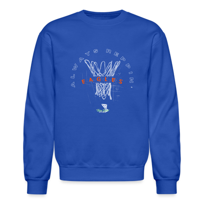 Vienna High School Always Reppin’ Basketball Crewneck Sweatshirt - royal blue