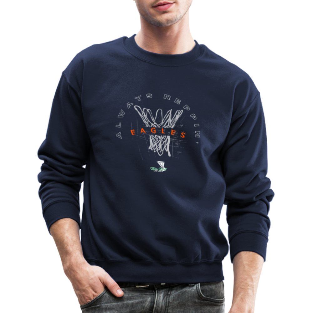 Vienna High School Always Reppin’ Basketball Crewneck Sweatshirt - navy