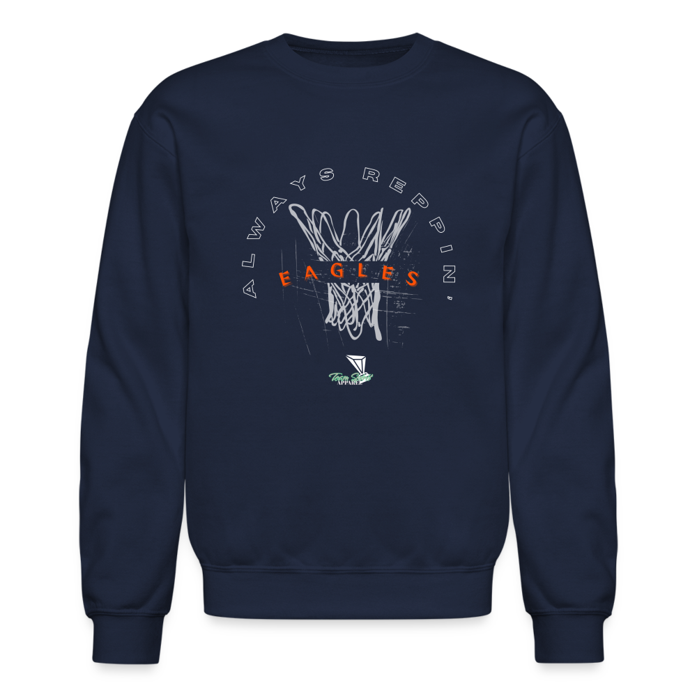 Vienna High School Always Reppin’ Basketball Crewneck Sweatshirt - navy