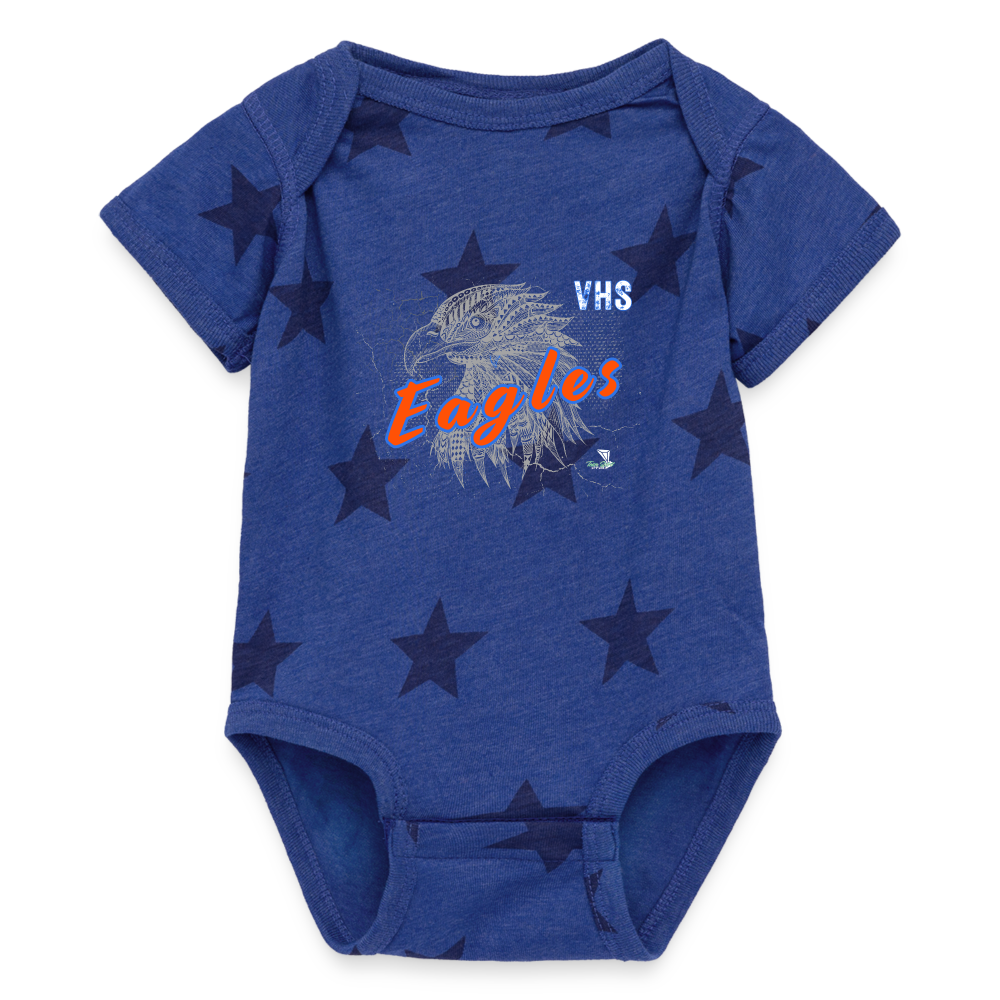 Eagles Artistic Baby Super Star Print One Piece - royal star